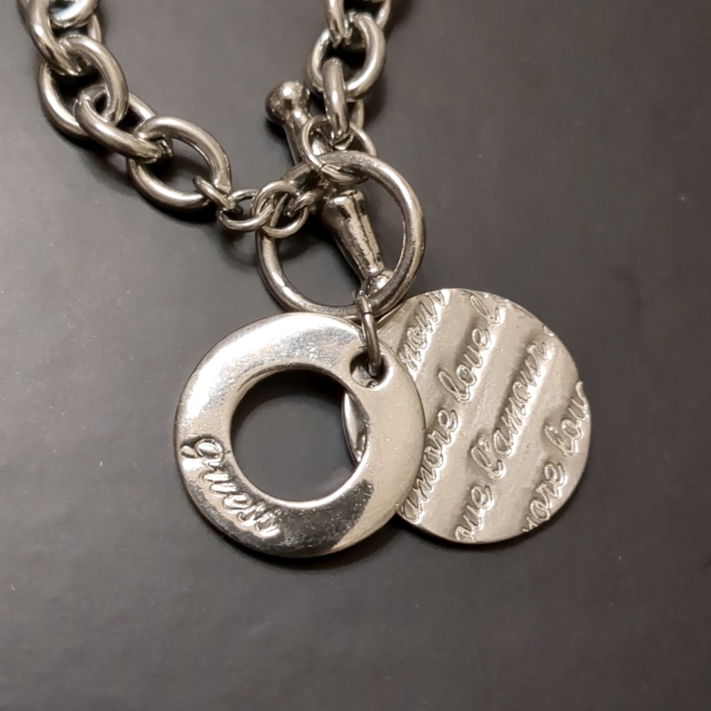 GUESS SILVER NECKLACE - Picture 3 of 6
